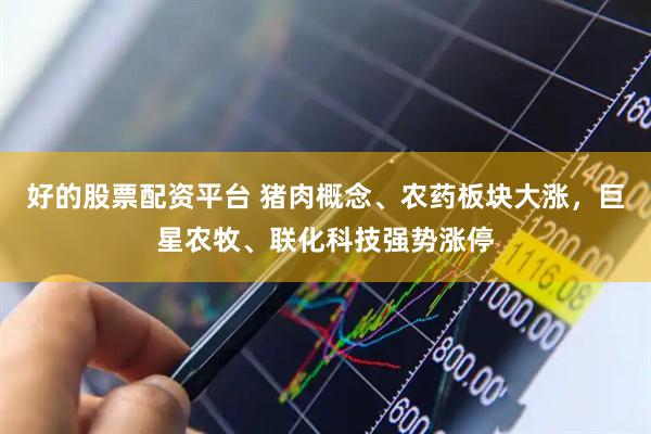 好的股票配资平台 猪肉概念、农药板块大涨，巨星农牧、联化科技强势涨停