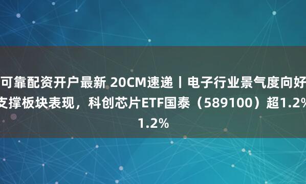 可靠配资开户最新 20CM速递丨电子行业景气度向好支撑板块表现，科创芯片ETF国泰（589100）超1.2%